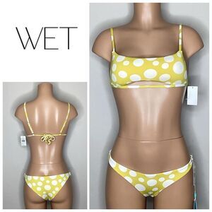 New. WET L.A. polka dot bikini. S/XS. Retails $166